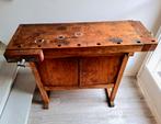 Vintage Werkbank met Bankschroef, Ophalen