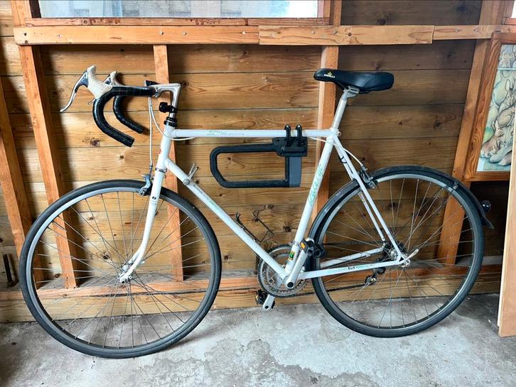 Raleigh 501 racefiets – wit, 12 versnellingen – retro, Fietsen en Brommers, Fietsen | Racefietsen, Zo goed als nieuw, Heren, Overige merken