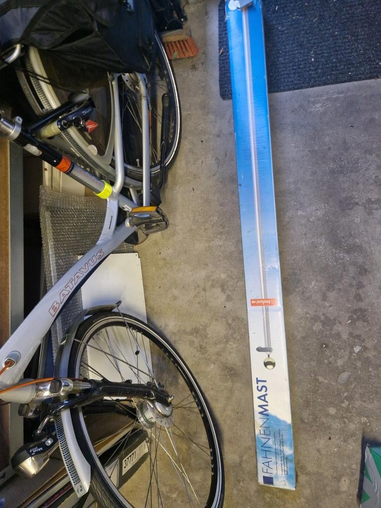 Vlaggenmast van aluminium 6.30 bij circa 5 cm, Ophalen, Nieuw