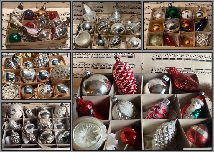 Actie op oude kerstbal verzameldozen bij Puurnostalgie, Diversen, Kerst, Gebruikt, Ophalen of Verzenden