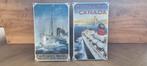 2 x emaille bord reclamebord veerboot transport zee, Ophalen of Verzenden, Gebruikt, Reclamebord