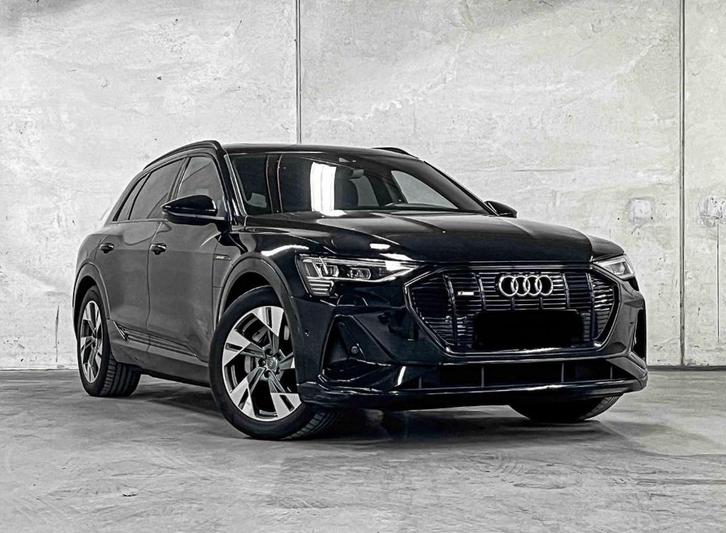 Audi e-tron 50 S-line Quattro 313pk 2019 Black, Auto's, Audi, Particulier, e-tron, 4x4, ABS, Achteruitrijcamera, Adaptieve lichten