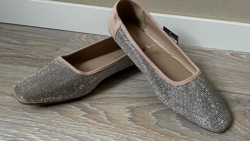 Glitter strass steentjes schoenen maat 42, Kleding | Dames, Schoenen, Ophalen of Verzenden, Roze, Sneakers of Gympen, Zo goed als nieuw