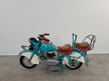 Belgische Lenaerts "Indian" motorfiets uit de jaren 50 beschikbaar voor biedingen