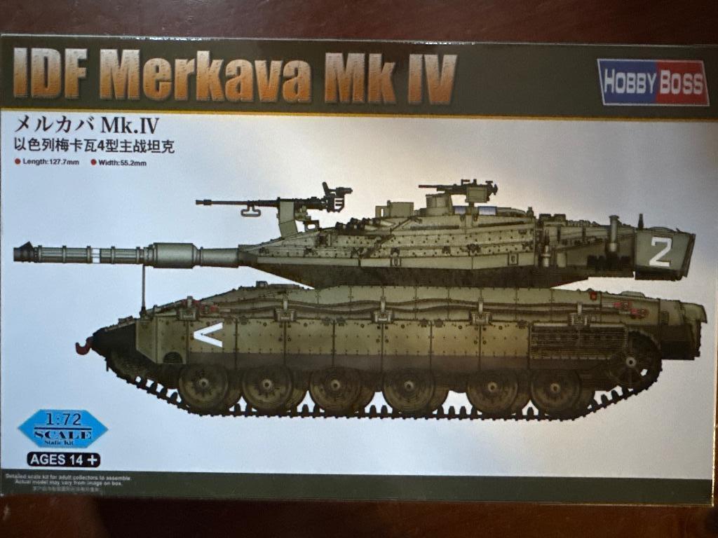 Hobby Boss 1/72 IDF Merkava Mk IV 82915, Overige merken, Nieuw, Ophalen of Verzenden, Tank