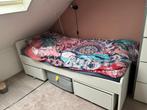 Ikea 1-persoons bed met veel opbergruimte, Huis en Inrichting, Slaapkamer | Bedden, Ophalen, Gebruikt, 90 cm, Eenpersoons