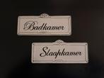 Brocante bordjes: Slaapkamer & Badkamer, Ophalen of Verzenden