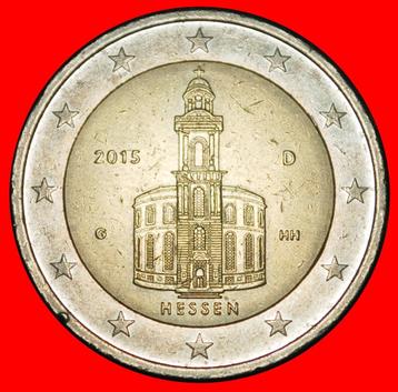 Ⰶ HESSEN: GERMANY 2 EUROS 2015G NON-PHALLIC TYPE (2008-2025) beschikbaar voor biedingen