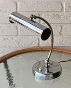 Art Deco model Bauhaus tafel/piano/notaris/bureaulamp chroom, Huis en Inrichting, Lampen | Tafellampen, Gebruikt, Ophalen of Verzenden