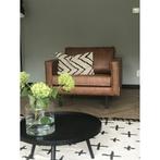Loveseat cognac leer (BePureHome Rodeo), Huis en Inrichting, Fauteuils, Ophalen, 75 tot 100 cm, Hout, Zo goed als nieuw