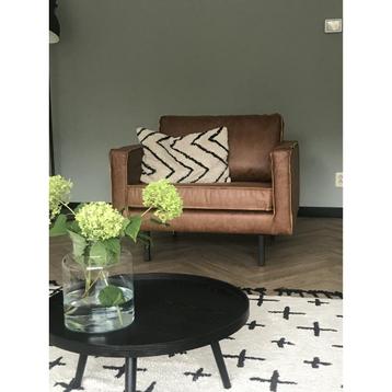 Loveseat cognac leer (BePureHome Rodeo) beschikbaar voor biedingen