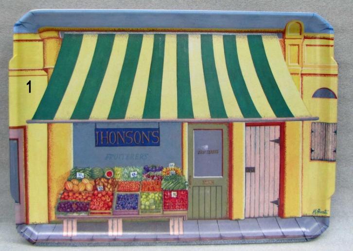 Dienbladen, diverse motieven, Huis en Inrichting, Woonaccessoires | Dienbladen, Gebruikt, Kunststof, Rechthoekig, Ophalen of Verzenden