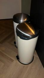 Brabantia prullenbakken 30l 2 stuks, Huis en Inrichting, Woonaccessoires | Prullenbakken, 20 tot 30 liter, Met pedaal, Rvs, Gebruikt