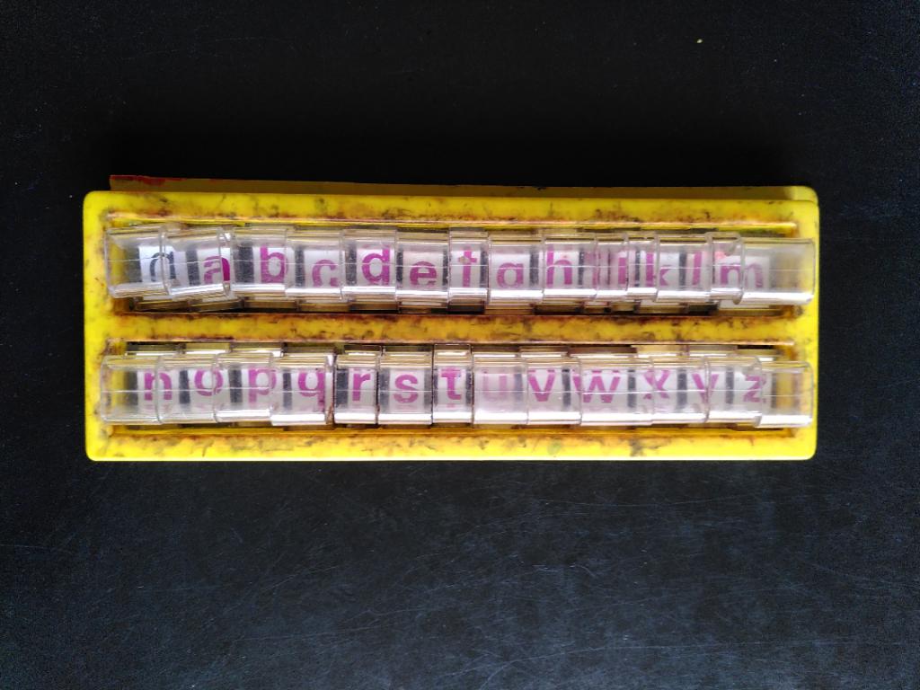 Letterstempels, Hobby en Vrije tijd, Stempelen, Gebruikt, Overige typen, Ophalen of Verzenden