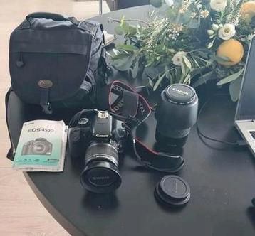 Canon EOS 450D met extra lens en alle toebehoren beschikbaar voor biedingen