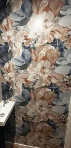 Grote tegels met blauwe bloemen - 120x60 (2 stuks), Doe-het-zelf en Verbouw, Tegels, Ophalen, 60 cm of meer, Nieuw, Minder dan 5 m²