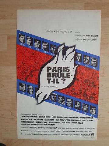 filmaffiche Alain Delon Is Paris Burning? 1966 filmposter beschikbaar voor biedingen