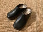 Zweedse leren klompen zwart, maat 40, skinwood., Ophalen, Nieuw, Schoenen, Overige merken