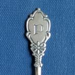 verzilverd letterlepeltje, lepeltje letter P (SOLA 100), Antiek en Kunst, Antiek | Bestek, Ophalen of Verzenden