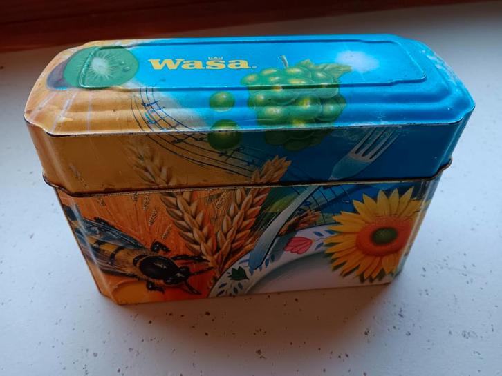 Wasa knäckebröd blik, Verzamelen, Blikken, Gebruikt, Overige, Overige merken, Ophalen of Verzenden