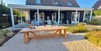 Tuintafel loungeset, tuinset, ronde ovale douglas hout bank, Tuin en Terras, Nieuw, Ophalen of Verzenden, Eettafel, Tuinset