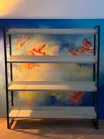 Vintage boekenkast van Tomado Holland uit de jaren 50/60, Huis en Inrichting, Ophalen, Met plank(en), Gebruikt, 100 tot 150 cm