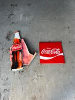 2x Vintage Emaille Coca Cola Reclameborden, Verzamelen, Merken en Reclamevoorwerpen, Ophalen of Verzenden, Gebruikt, Reclamebord