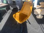 Stoel Beau okker geel velvet draaibaar hoge korting, Nieuw, Vijf, Zes of meer stoelen, Ophalen, Overige kleuren