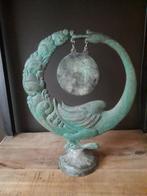 Antieke tafel gong Sri Lanka 30 cm hoog, Ophalen of Verzenden, Zo goed als nieuw