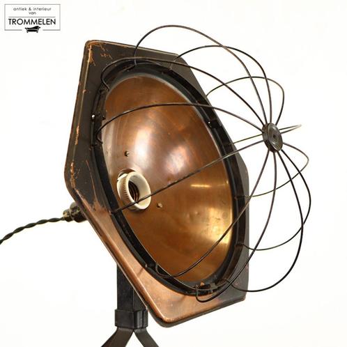 Antieke Art Deco industriële bureaulamp tafellamp warmtelamp, Huis en Inrichting, Lampen | Tafellampen, Gebruikt, Minder dan 50 cm