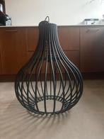 Grote zware metalen draadlamp zwart, Huis en Inrichting, Lampen | Hanglampen, Ophalen, Zo goed als nieuw, Metaal, 50 tot 75 cm