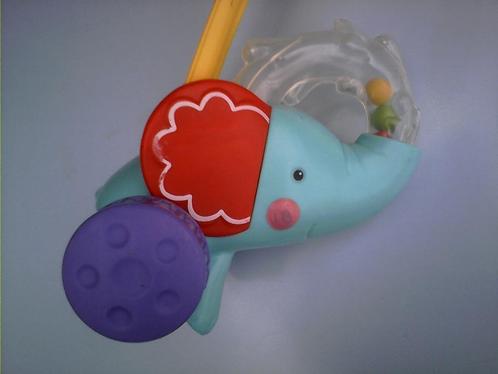 Kleuter - loopspeelgoed olifant met dwarrelende balletjes, Kinderen en Baby's, Speelgoed | Babyspeelgoed, Zo goed als nieuw, Met geluid
