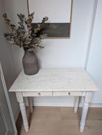 Leuke wandtafel met stijlvolle messing ladeknoppen, Huis en Inrichting, Tafels | Sidetables, Ophalen, Gebruikt, 50 tot 100 cm