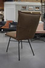Luxe eetkamerstoel SANNE Jess Design metaal & leer, Huis en Inrichting, Stoelen, Ophalen, Overige kleuren, Zo goed als nieuw, Eén
