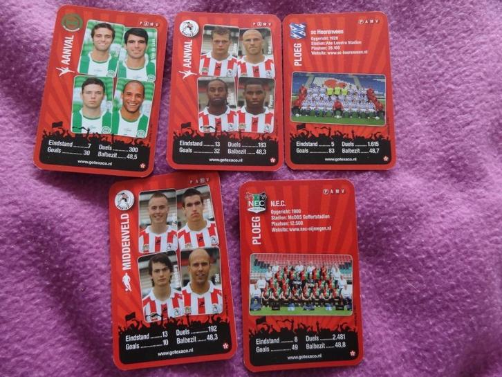 5 voetbalkaartjes texaco, Verzamelen, Sportartikelen en Voetbal, Zo goed als nieuw, Ophalen of Verzenden