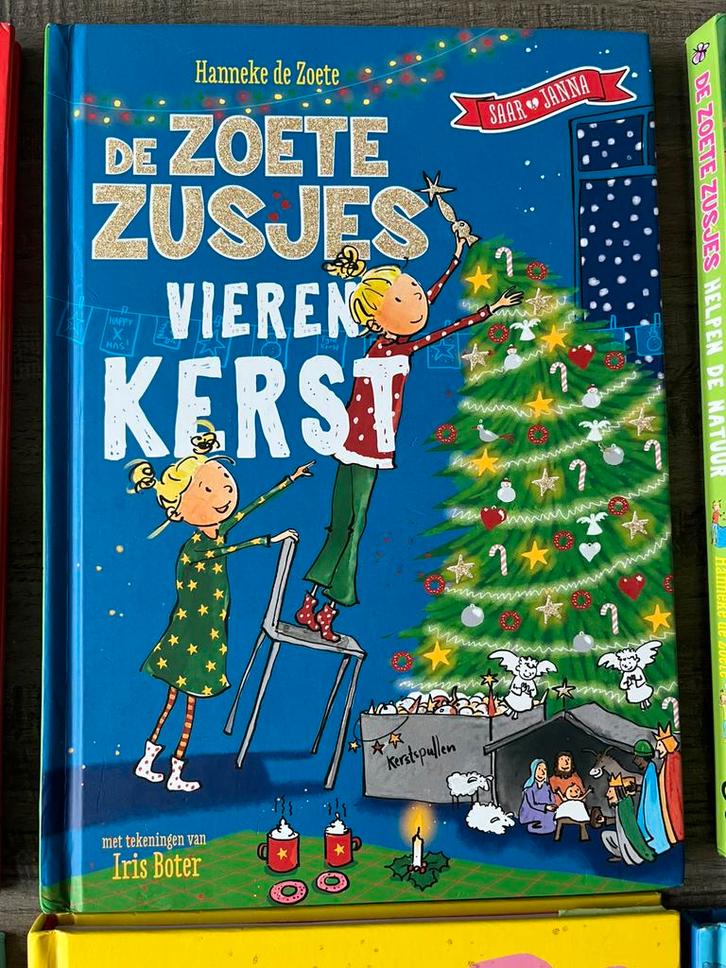 Hanneke de Zoete - De Zoete Zusjes vieren kerst, Boeken, Kinderboeken | Jeugd | onder 10 jaar, Zo goed als nieuw, Fictie algemeen