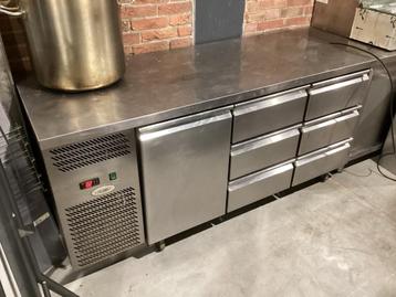 Koelwerkbank RVS deur + lades beschikbaar voor biedingen