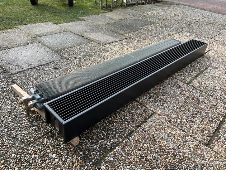 Jaga Mini wand Zwart 180cm lang Type15 1525 Watt, Doe-het-zelf en Verbouw, Verwarming en Radiatoren, Gebruikt, Radiator, 800 watt of meer