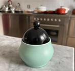 Royal Goedewaagen suikerpot sauskom mintgroen geel vintage, Ophalen of Verzenden
