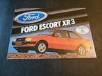Brochure Ford Escort XR3, Ophalen of Verzenden, Zo goed als nieuw, Ford