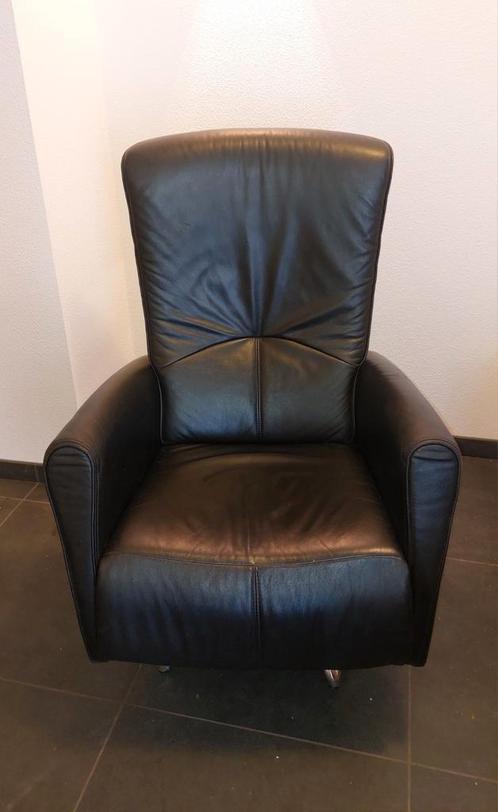 Lederen relaxstoel in nieuw staat!, Huis en Inrichting, Fauteuils, Zo goed als nieuw, 50 tot 75 cm, Ophalen