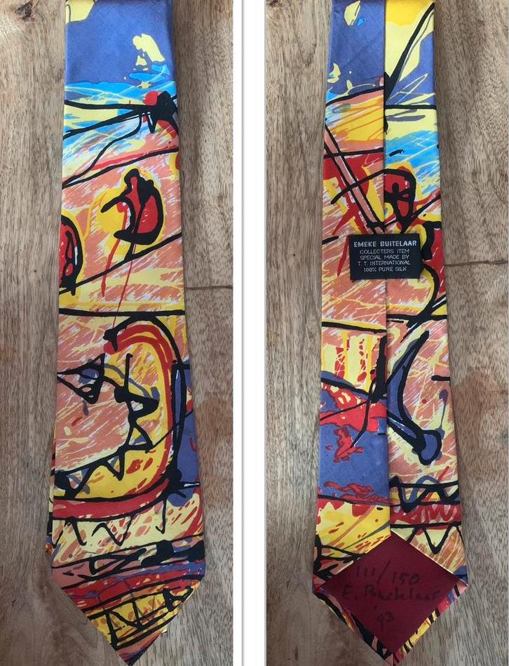 Emeke Buitelaar Stropdas, Antiek en Kunst, Kunst | Litho's en Zeefdrukken, Ophalen of Verzenden