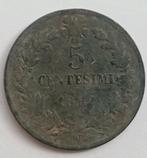5 Centesimi 1862N Italie Oude Antieke Munt Napels Vitorrio, Ophalen of Verzenden, Italië