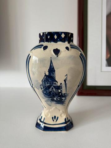 Delfts Blauwe Vaas - Handgeschilderd beschikbaar voor biedingen