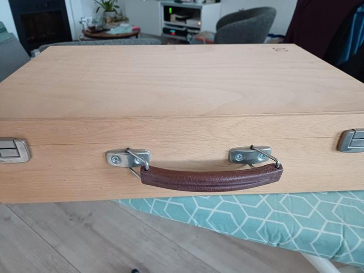 Talens Verfkoffer - Houten Schilderij Koffer, Hobby en Vrije tijd, Schilderen, Gebruikt, Overige typen, Ophalen of Verzenden