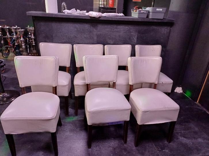 Stoelen, Huis en Inrichting, Stoelen, Gebruikt, Vier, Wit, Ophalen