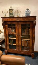 Mahonie boekenkast klassiek notaris kantoor of  woonkamer, Ophalen