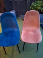 6 eetkamer stoelen, Ophalen of Verzenden, Zo goed als nieuw, Blauw, Drie