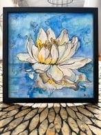 Witte Lotus, Ophalen of Verzenden, Nieuw, Schilderij, Minder dan 50 cm