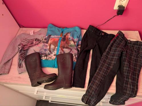 Setje maat 110, Dieren en Toebehoren, Paardrijkleding, Zo goed als nieuw, Bovenkleding, Ophalen of Verzenden